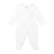 Sweet Roses Embroidery Footie | Baby Girl