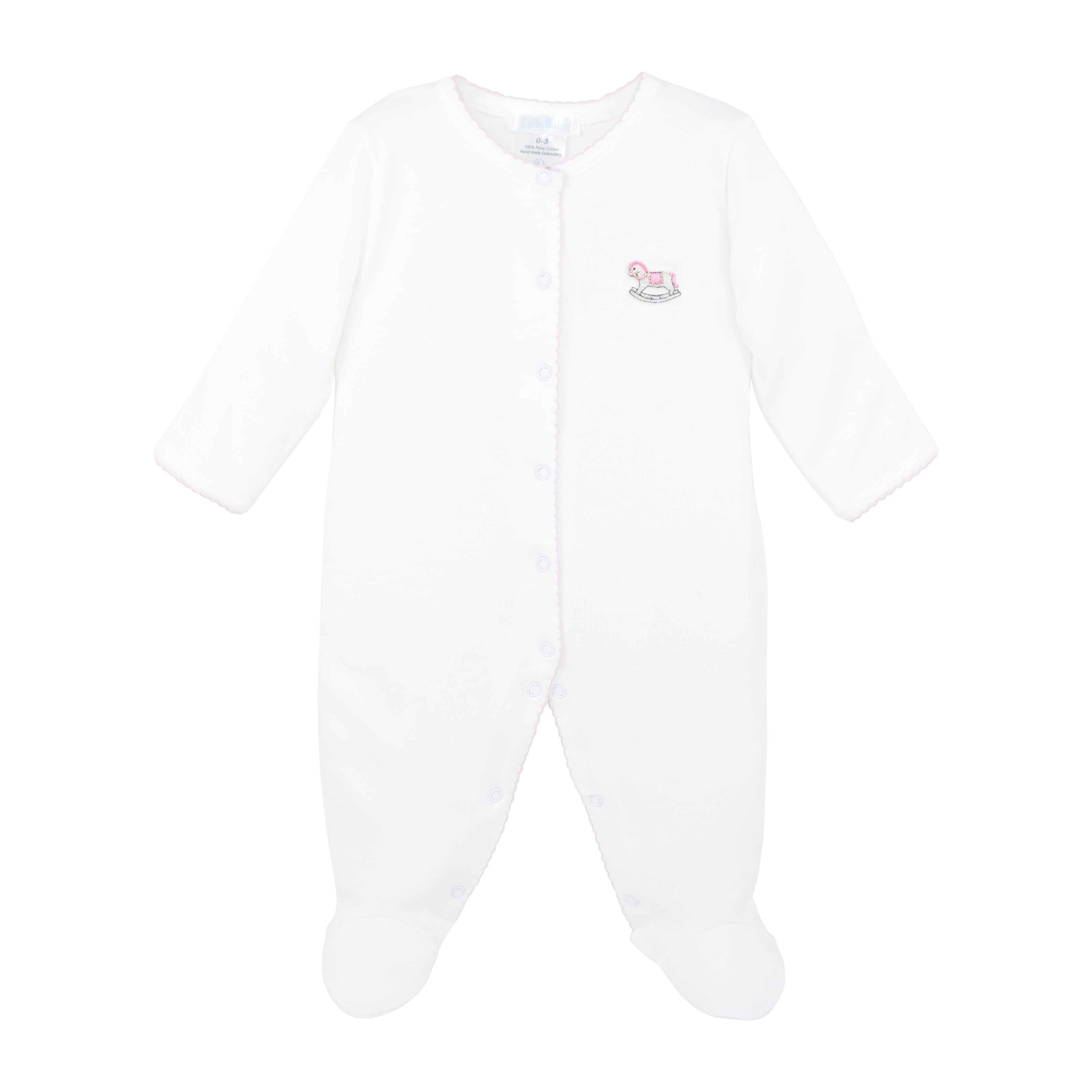 New Born Toys Embroidery Footie | Baby Girl