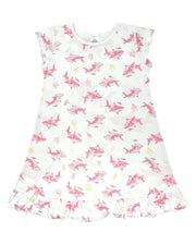 Friendly Sharks Printed Dress | Girl
