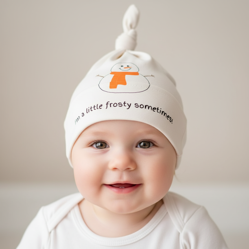 Snowman Baby Hat