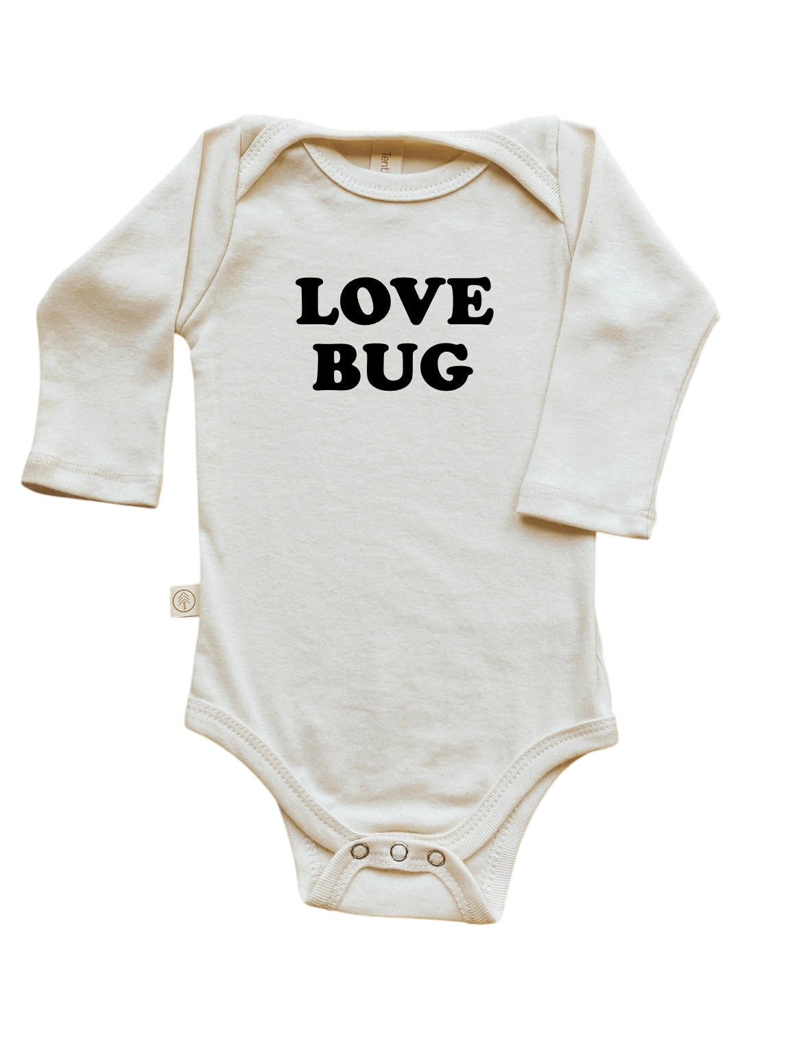 Love Bug Organic Cotton Baby Bodysuit Long Sleeve