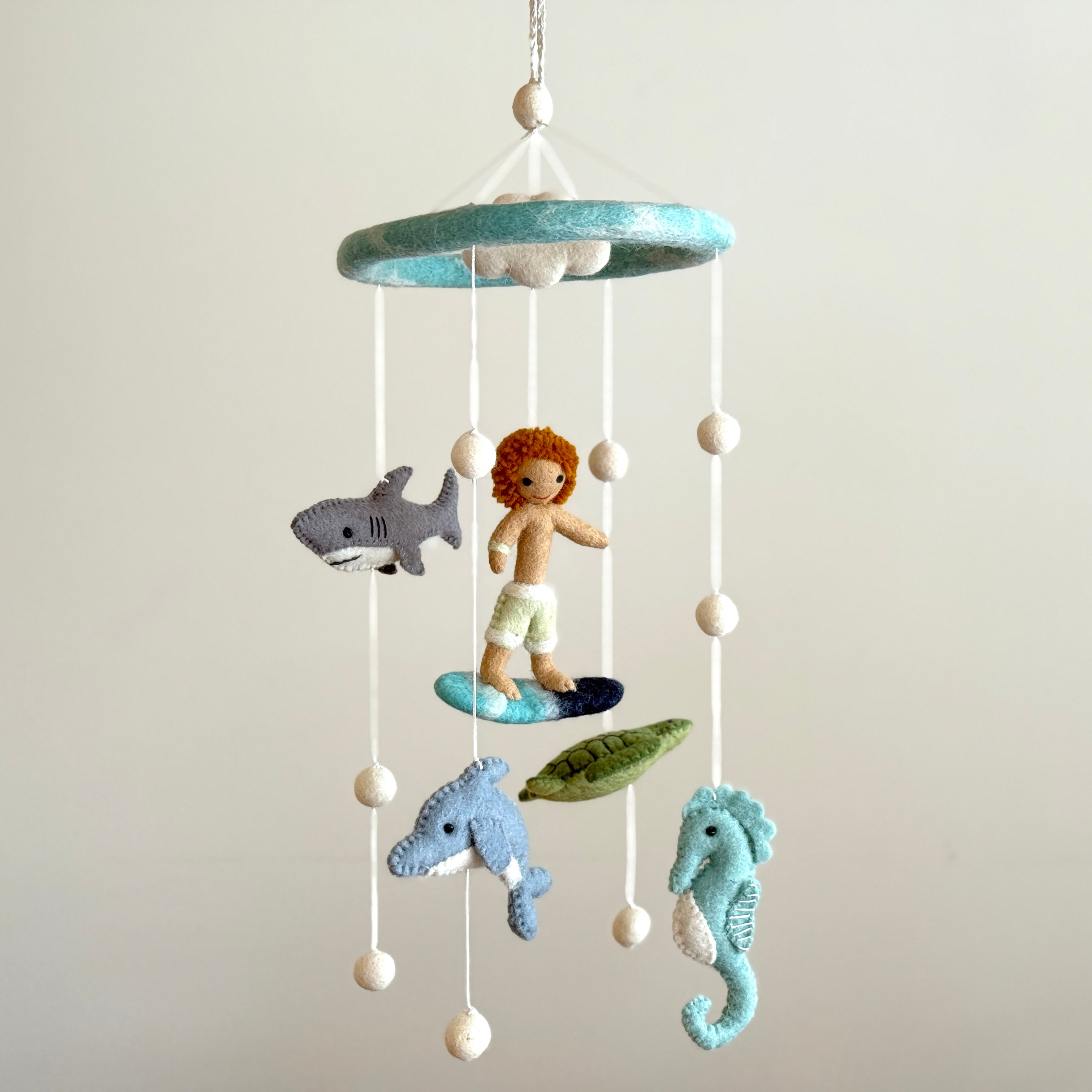 Baby Mobile - Surfer Boy & Ocean Creatures