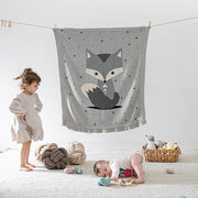 Foxy Organic Cotton Baby Blanket