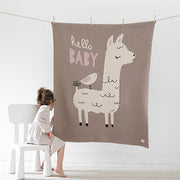 Hello Lama Organic Cotton Baby Blanket