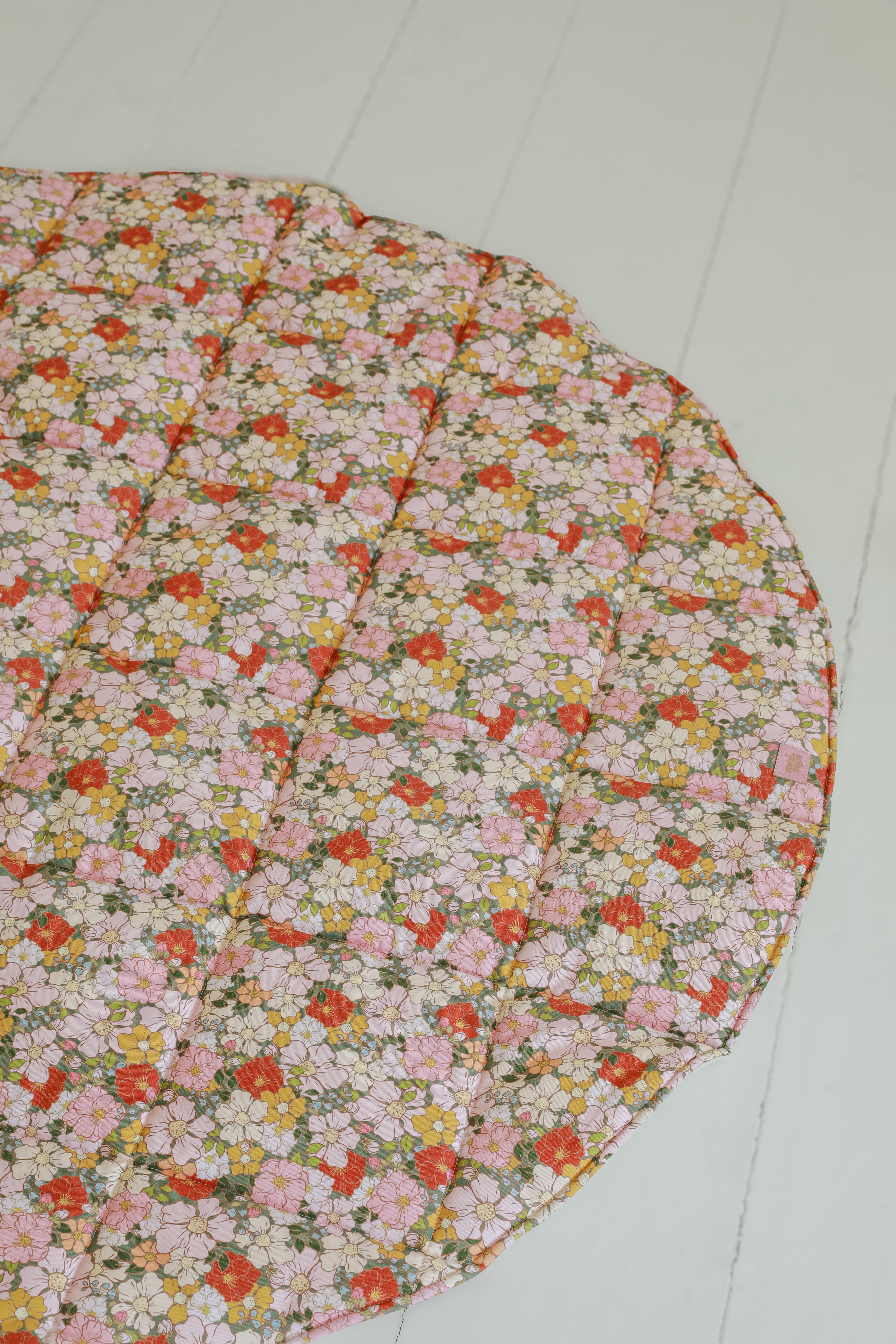 “green Garden” Round Cotton Mat