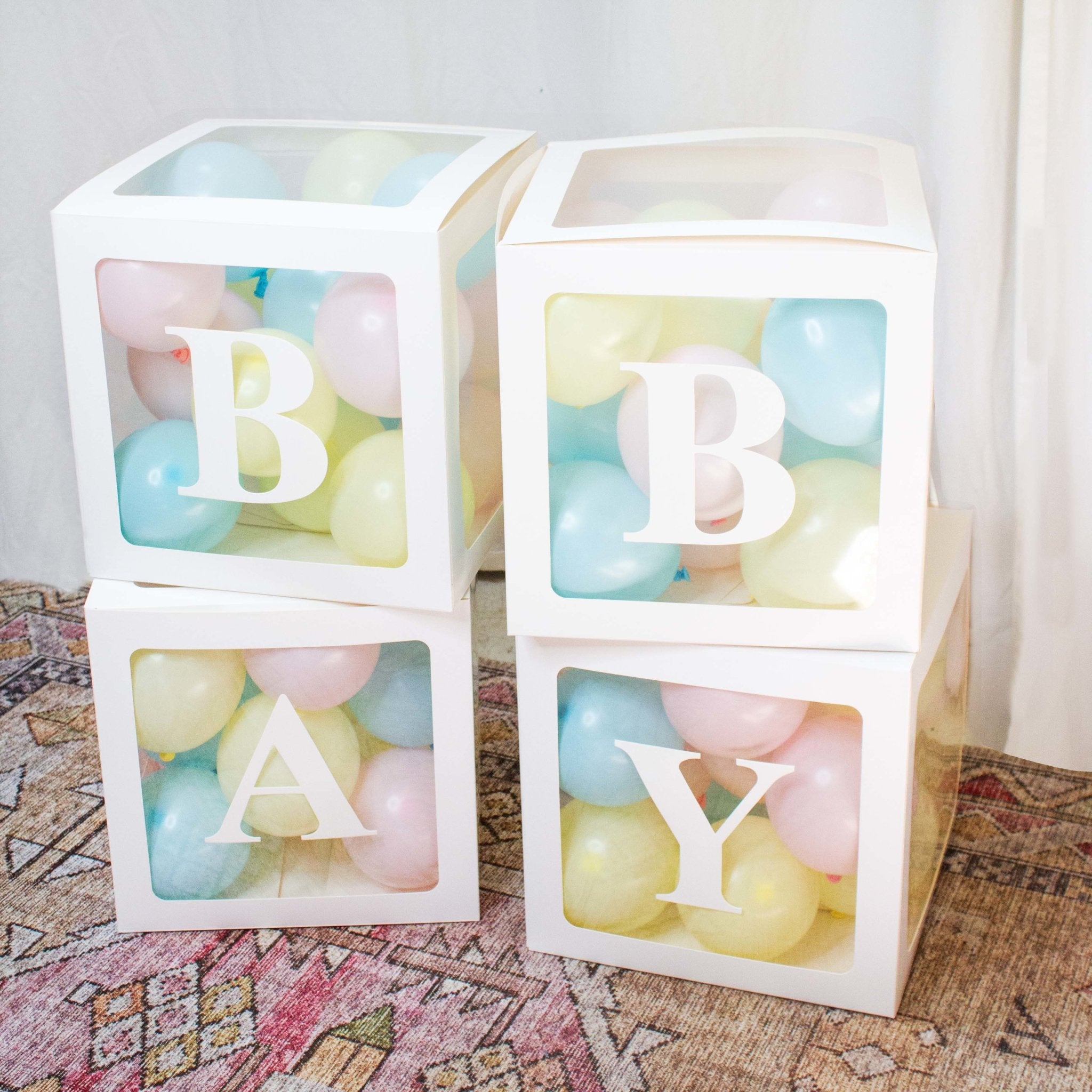 Baby Shower Balloon Blocks