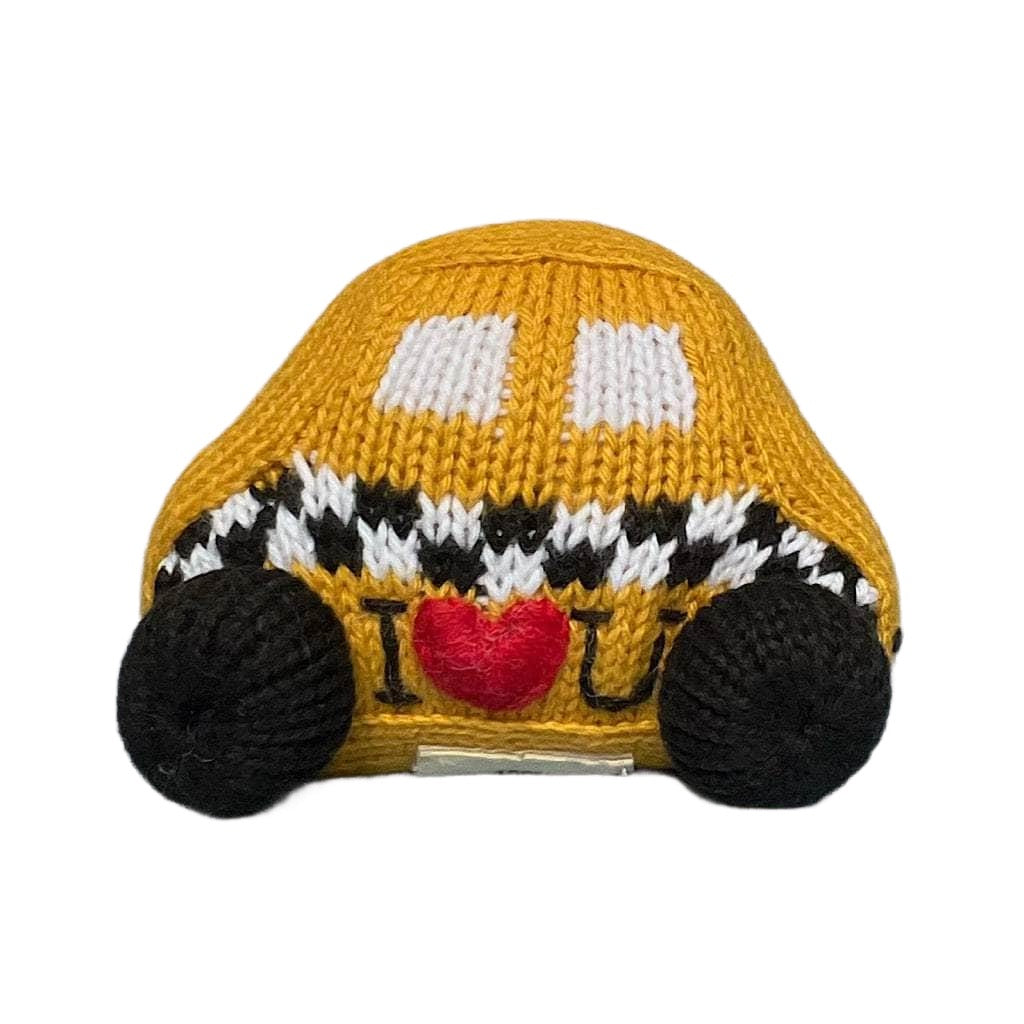 Rattle Toy Taxi With Heart For Newborn Babies | Organic