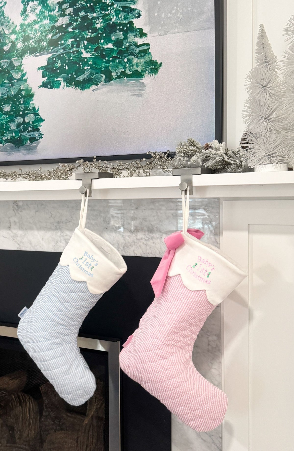 Baby's 1st Christmas Stocking, Blue