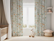 Cute Little Safari Animals Curtain - Kids Room Curtain