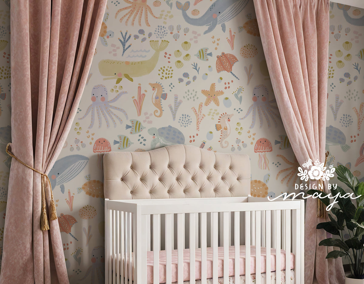 Italy Wallpaper, Citrus Lemons & Clementines Wallpaper - Nursery Wall Decor Wallpapers