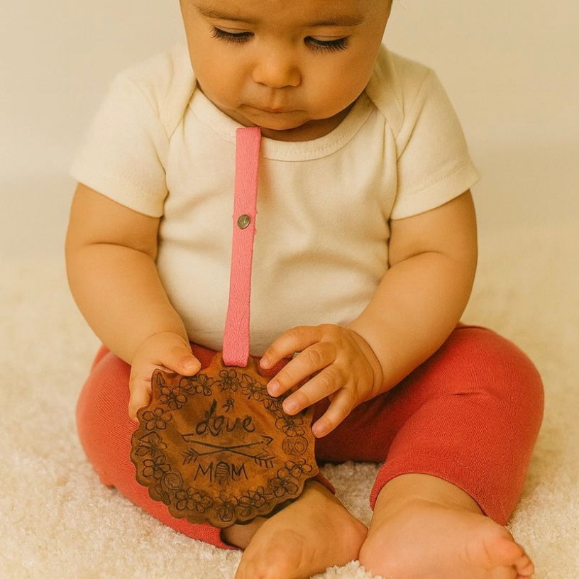 Wood Stroller Toy | Love Mom