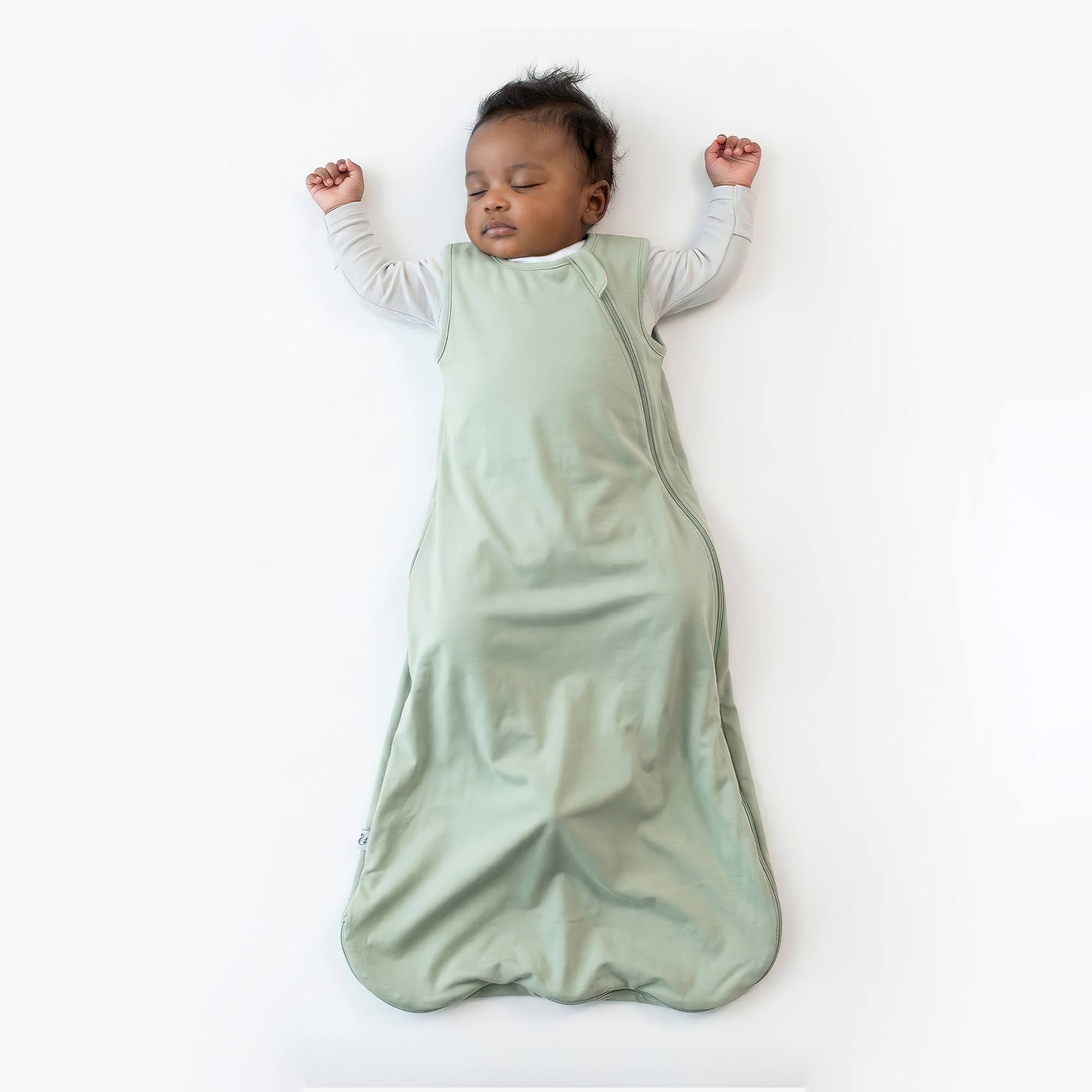 Bamboo Sleep Sack 0.5 Tog In Sage Green