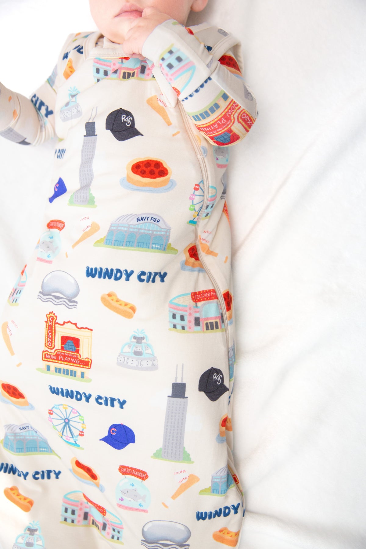 My First Windy City Bamboo Sleep Sack | Limited Edition Chicago Baby Sleep Bag