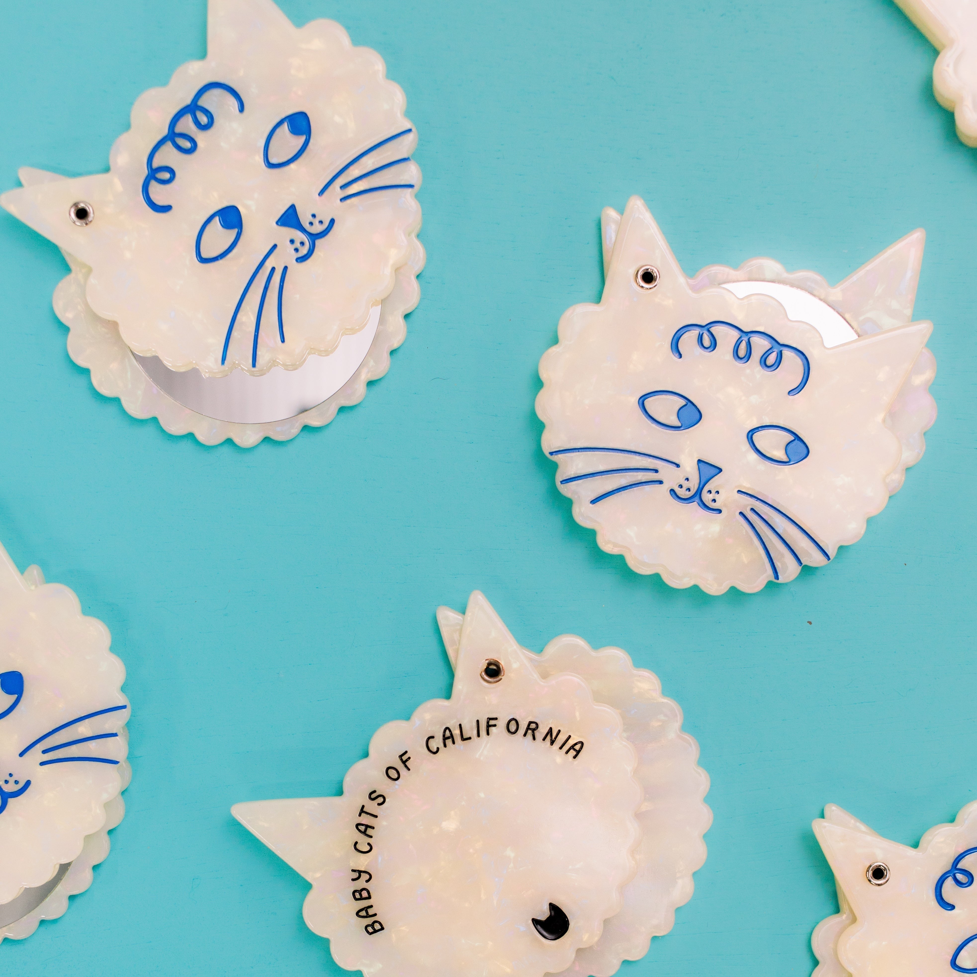 Cloud Cat Mirror