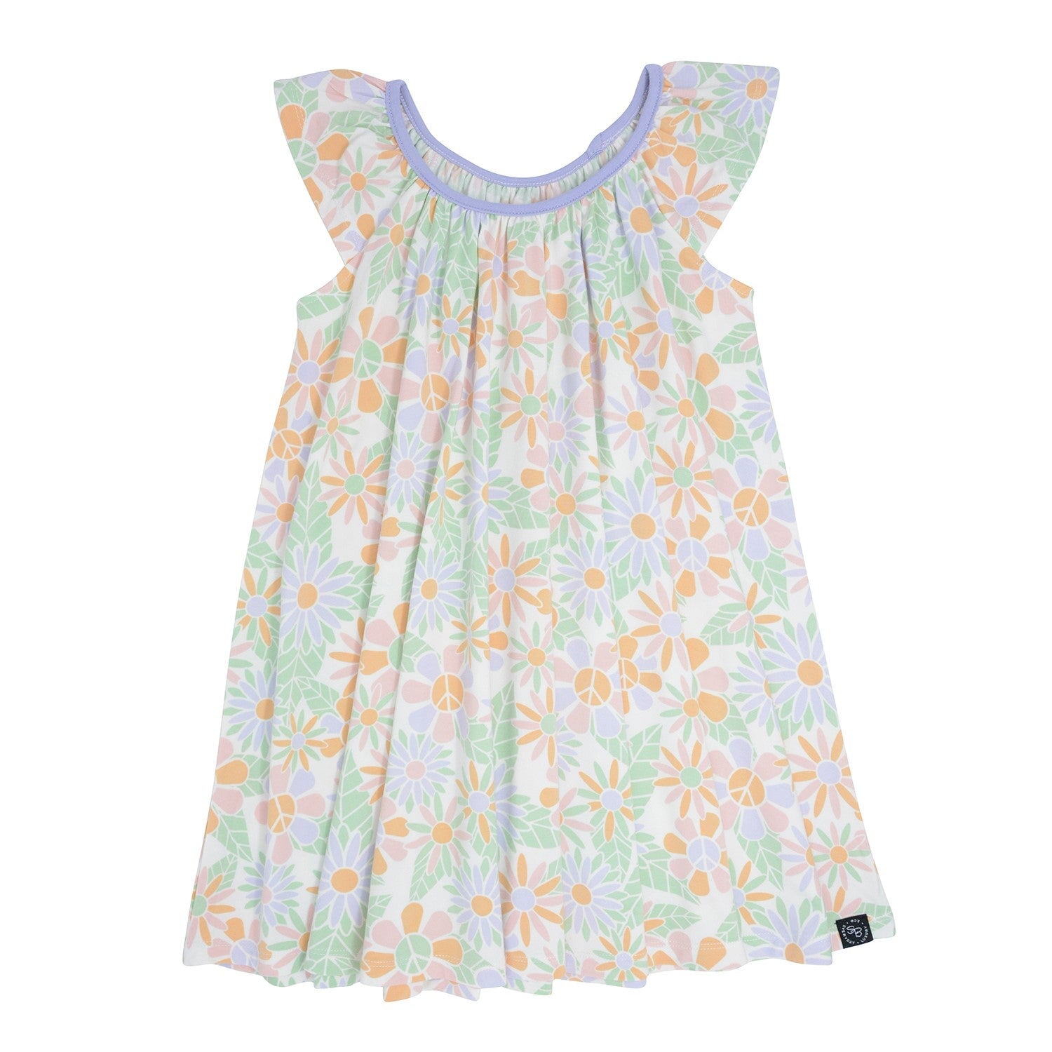 Babydoll Dress - Groovy Flowers