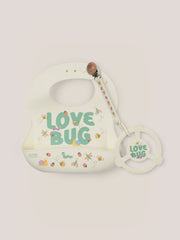 Bib And Teether Baby Bundle - Love Bug