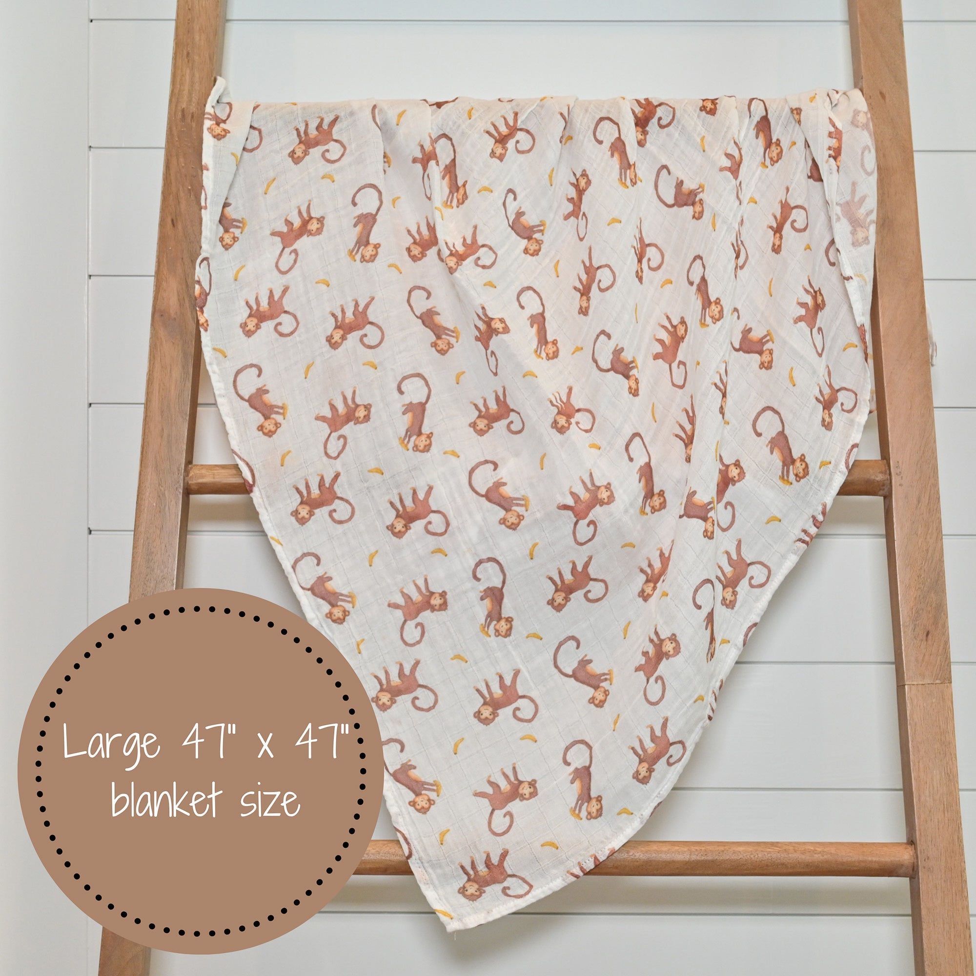 Monkey Around Swaddle Blanket