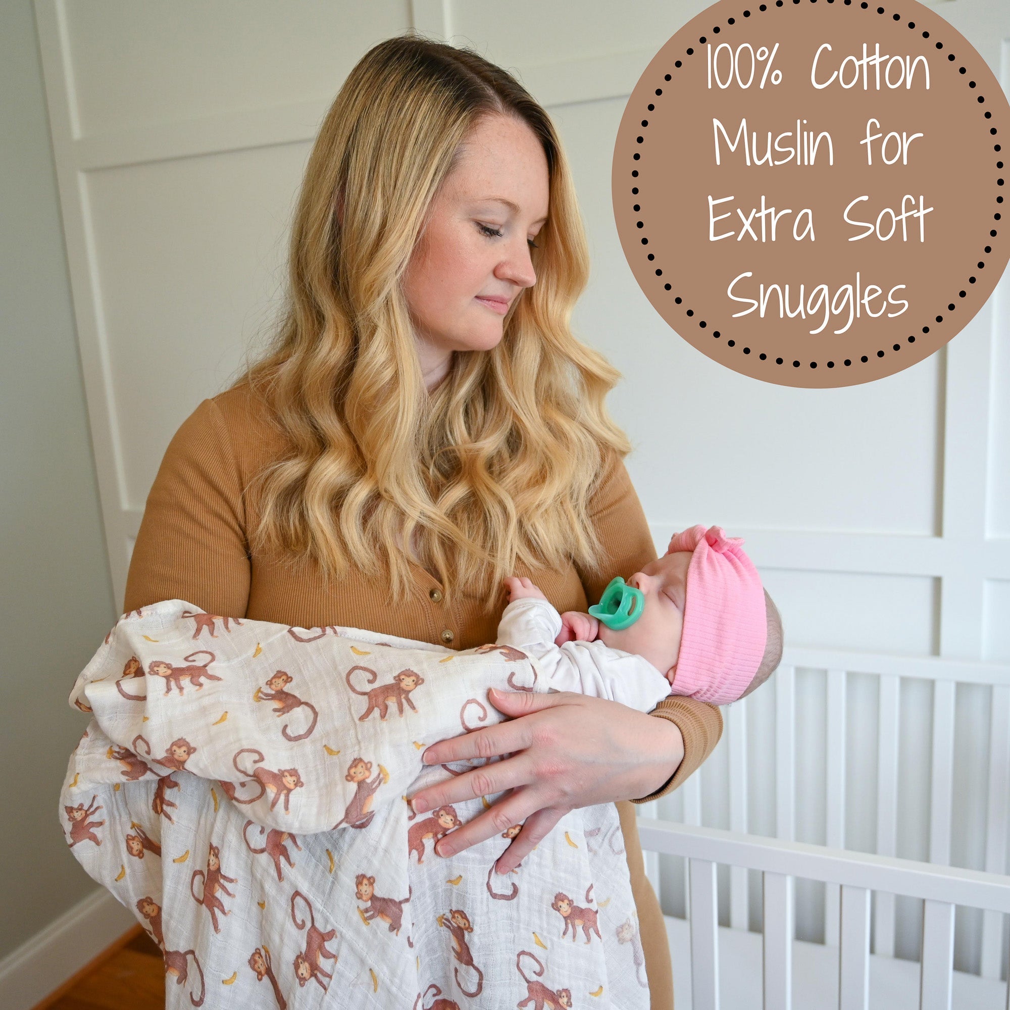 Monkey Around Swaddle Blanket