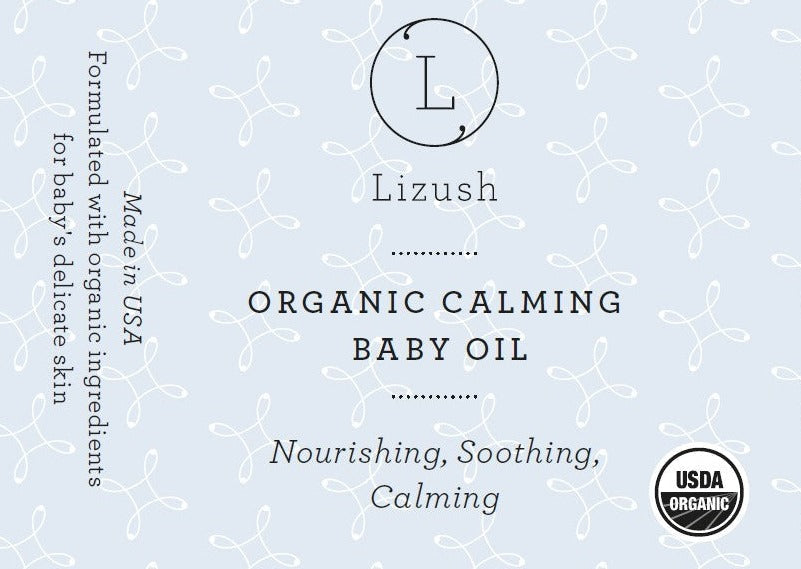 Organic Calming Baby Oil Nourishing, Soothing, Calming