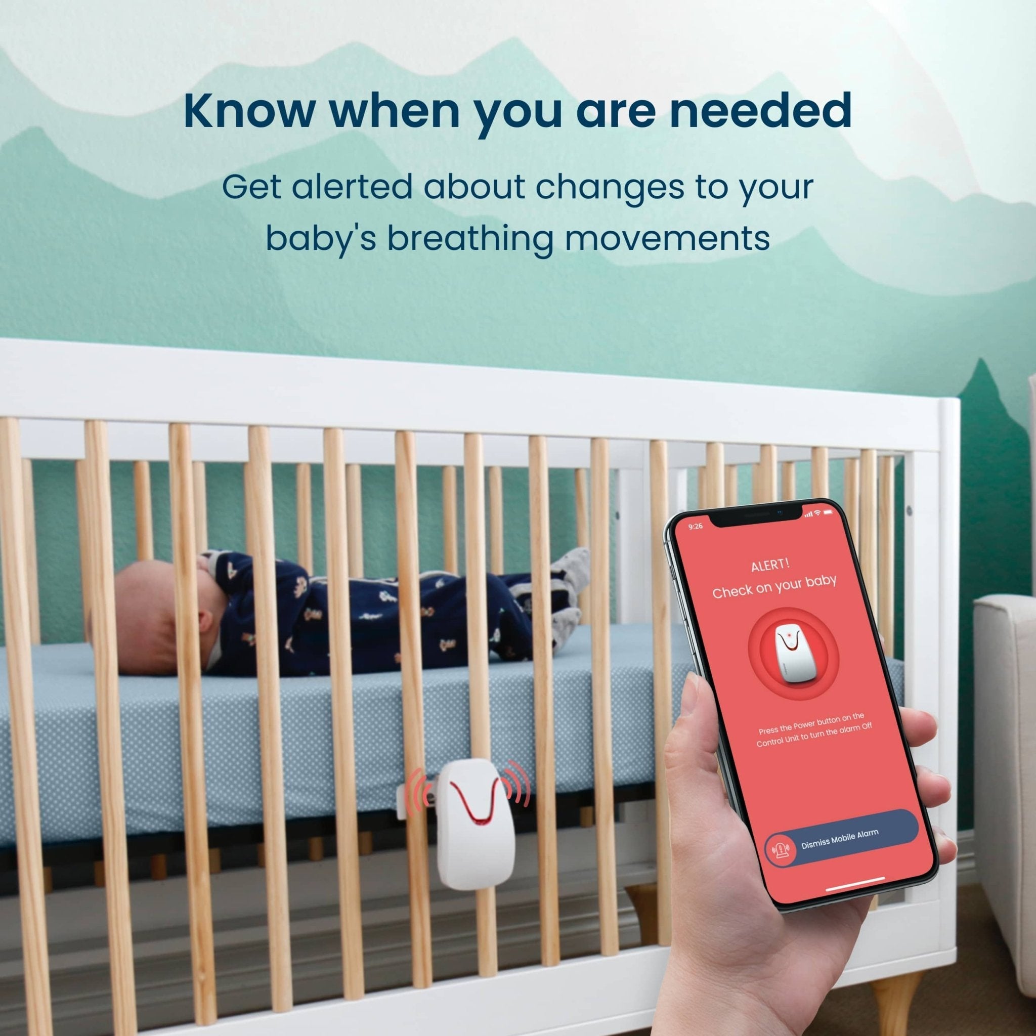 Babysense Smart Nursery: Video Baby Monitor, Breathing Motion Sleep Monitor, Night Light & Sound Machine