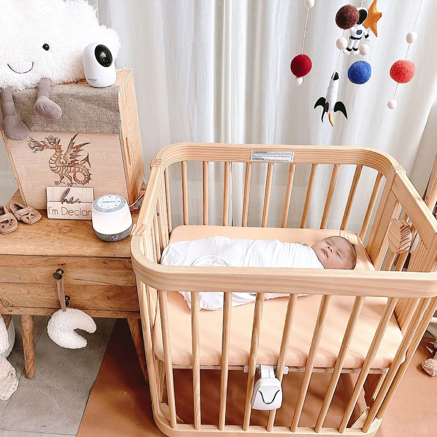 Babysense Smart Nursery: Video Baby Monitor, Breathing Motion Sleep Monitor, Night Light & Sound Machine