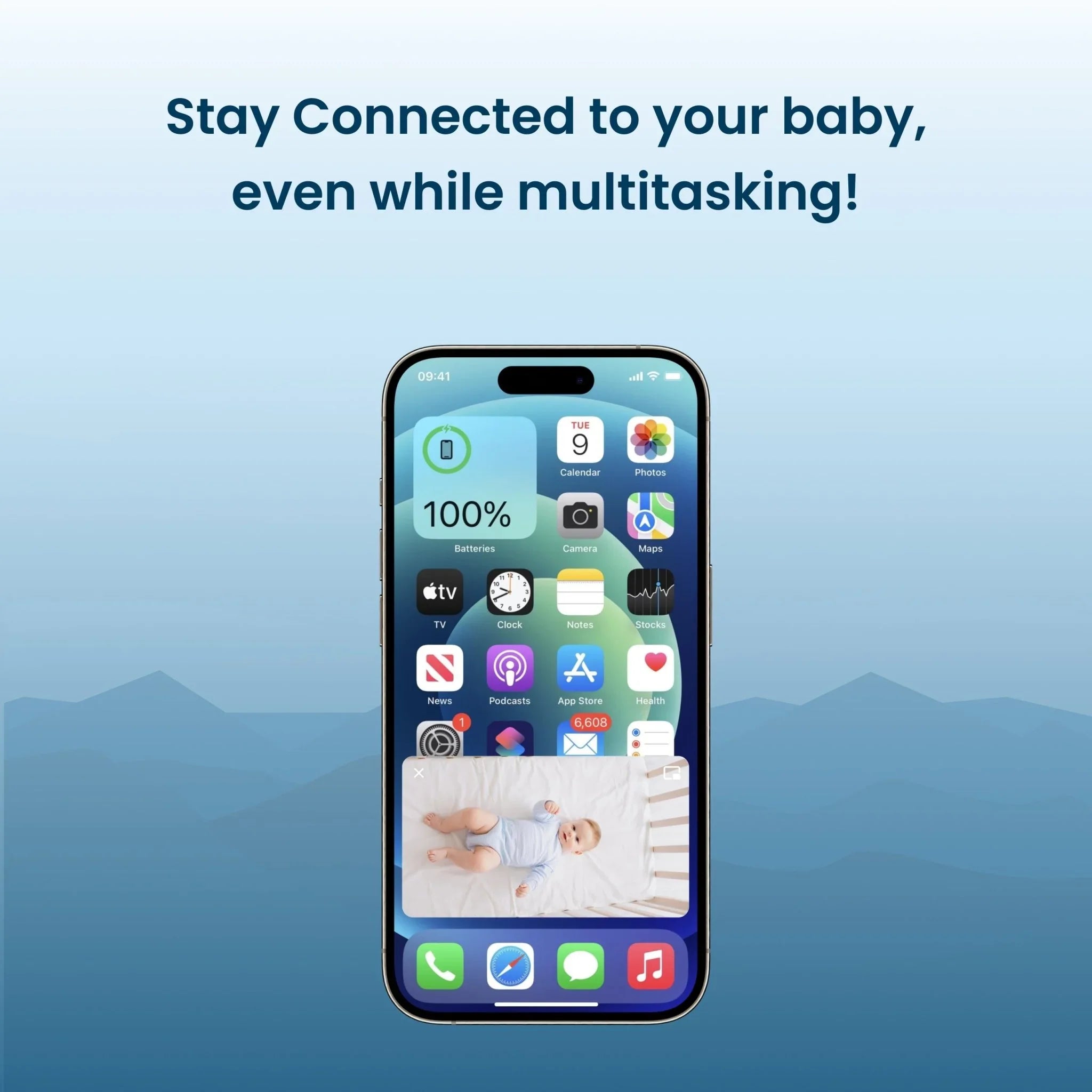 Babysense Smart Nursery: Video Baby Monitor, Breathing Motion Sleep Monitor, Night Light & Sound Machine