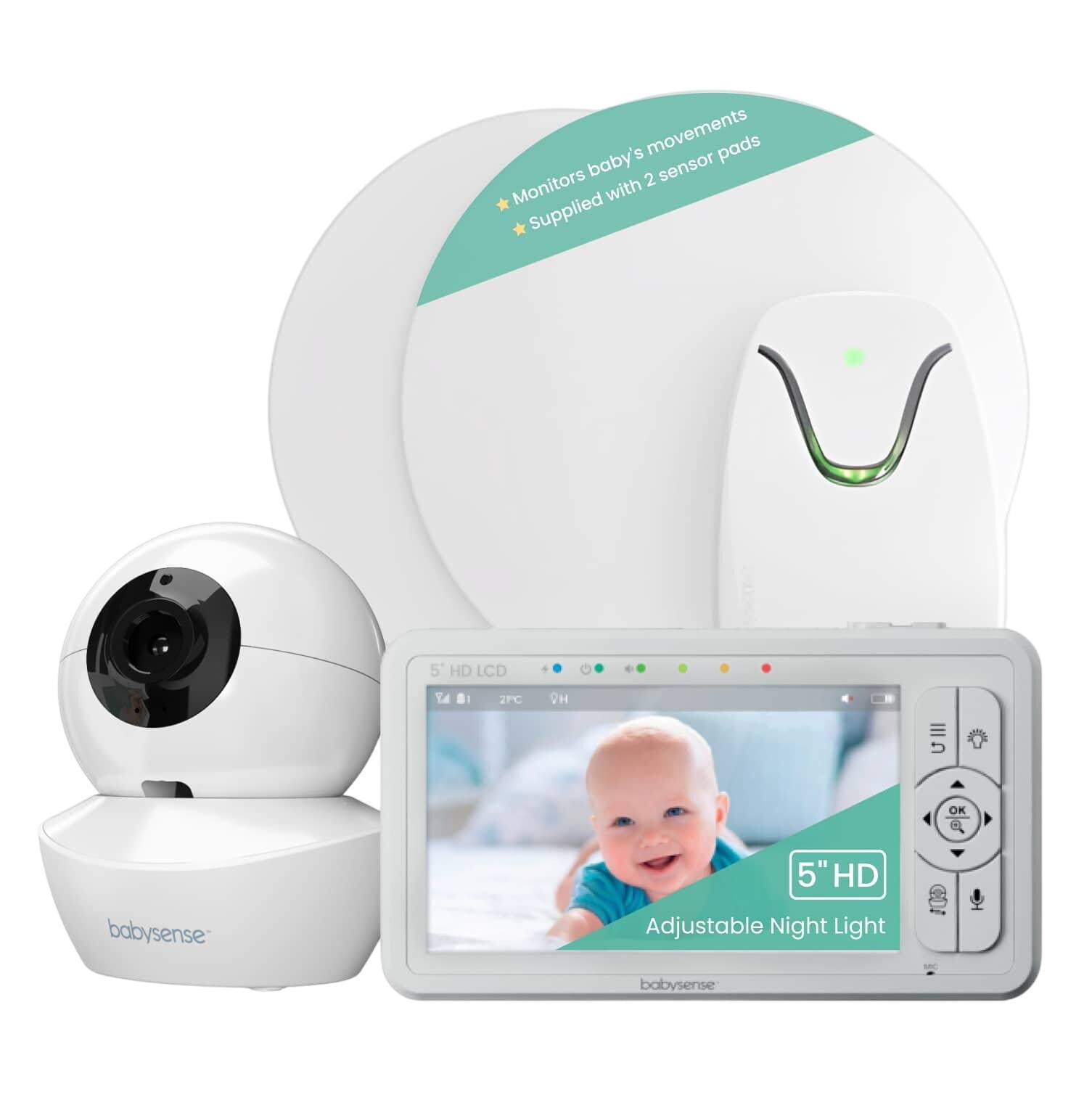 Babysense True Sleep: Video Baby Monitor With Breathing Motion Sleep Monitor, 1 Or 2 Cameras