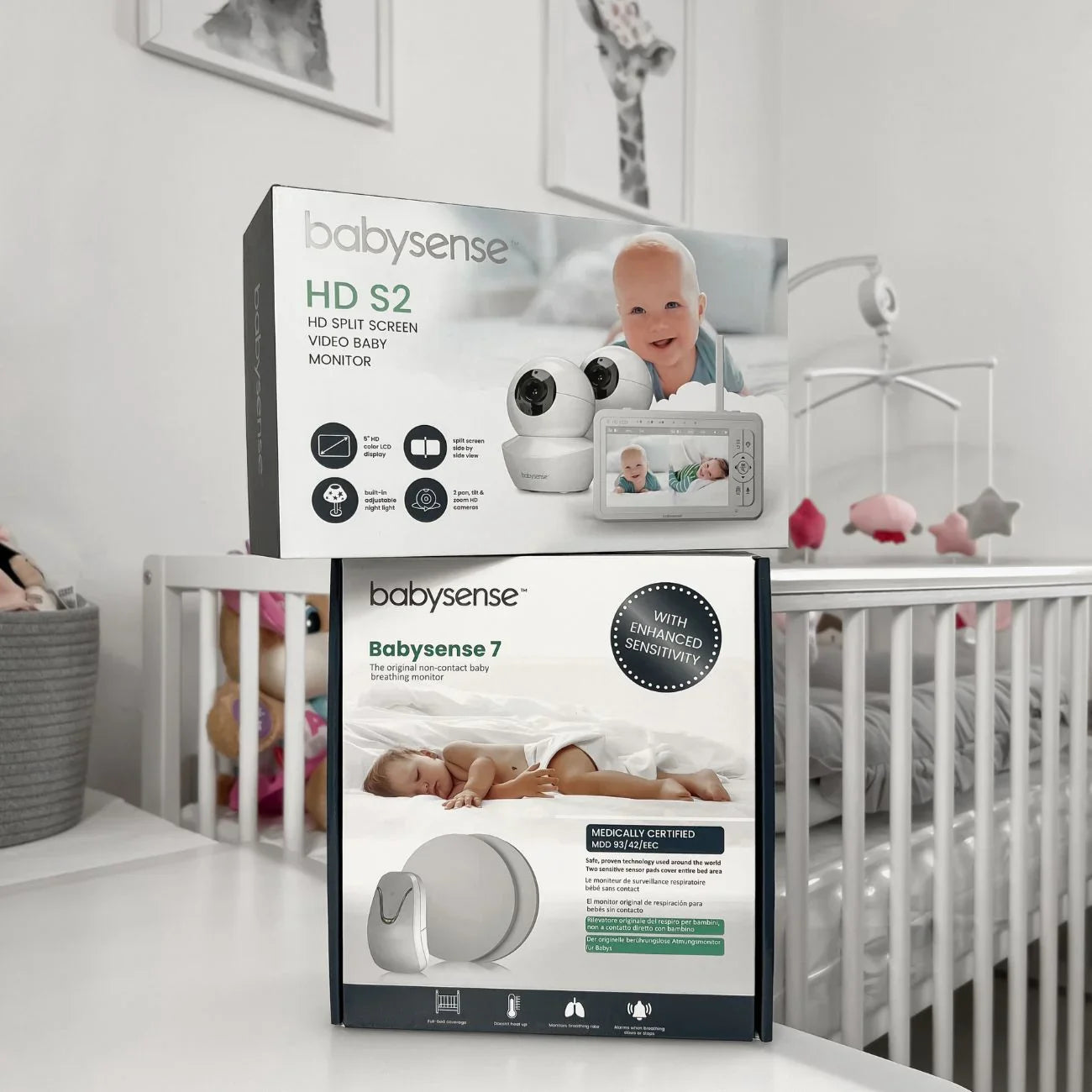 Babysense True Sleep: Video Baby Monitor With Breathing Motion Sleep Monitor, 1 Or 2 Cameras