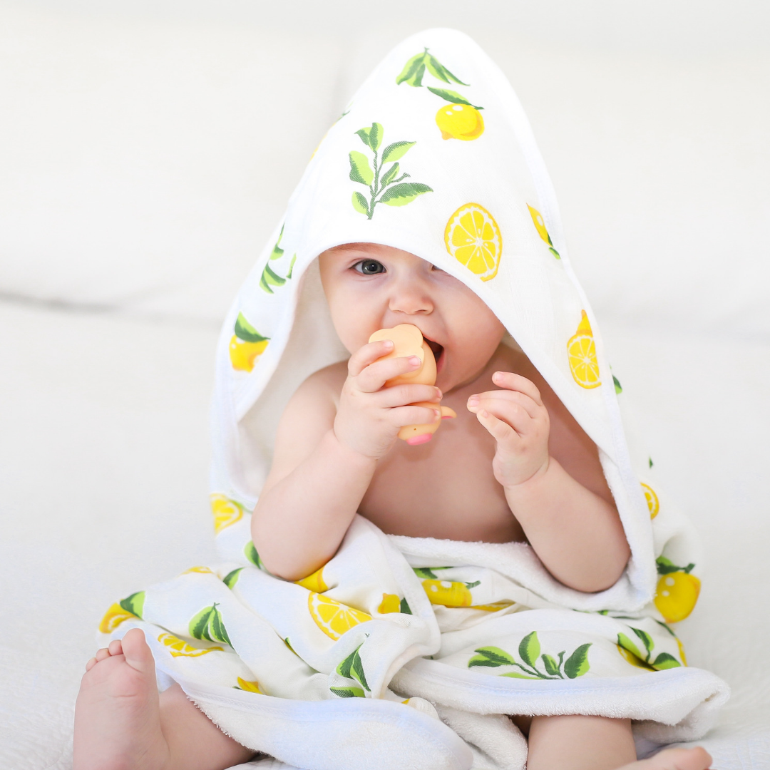 Bamboo Viscose Lemon Hooded Towel