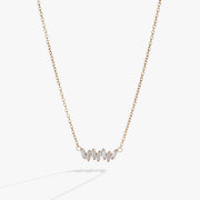 Crystal Baguette Bar Necklace