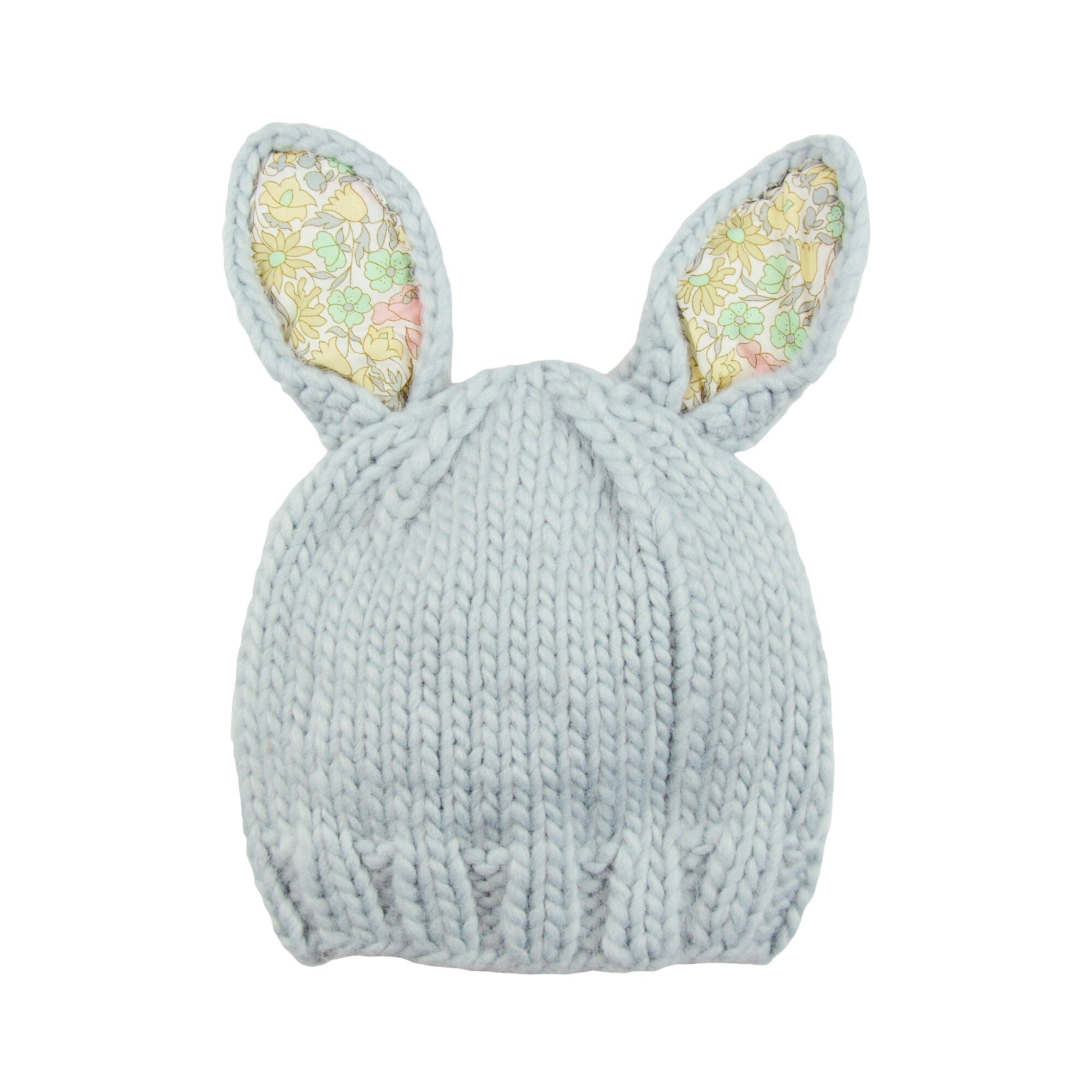 Liberty Bunny Hand-knit Hat, Poppy Daisy