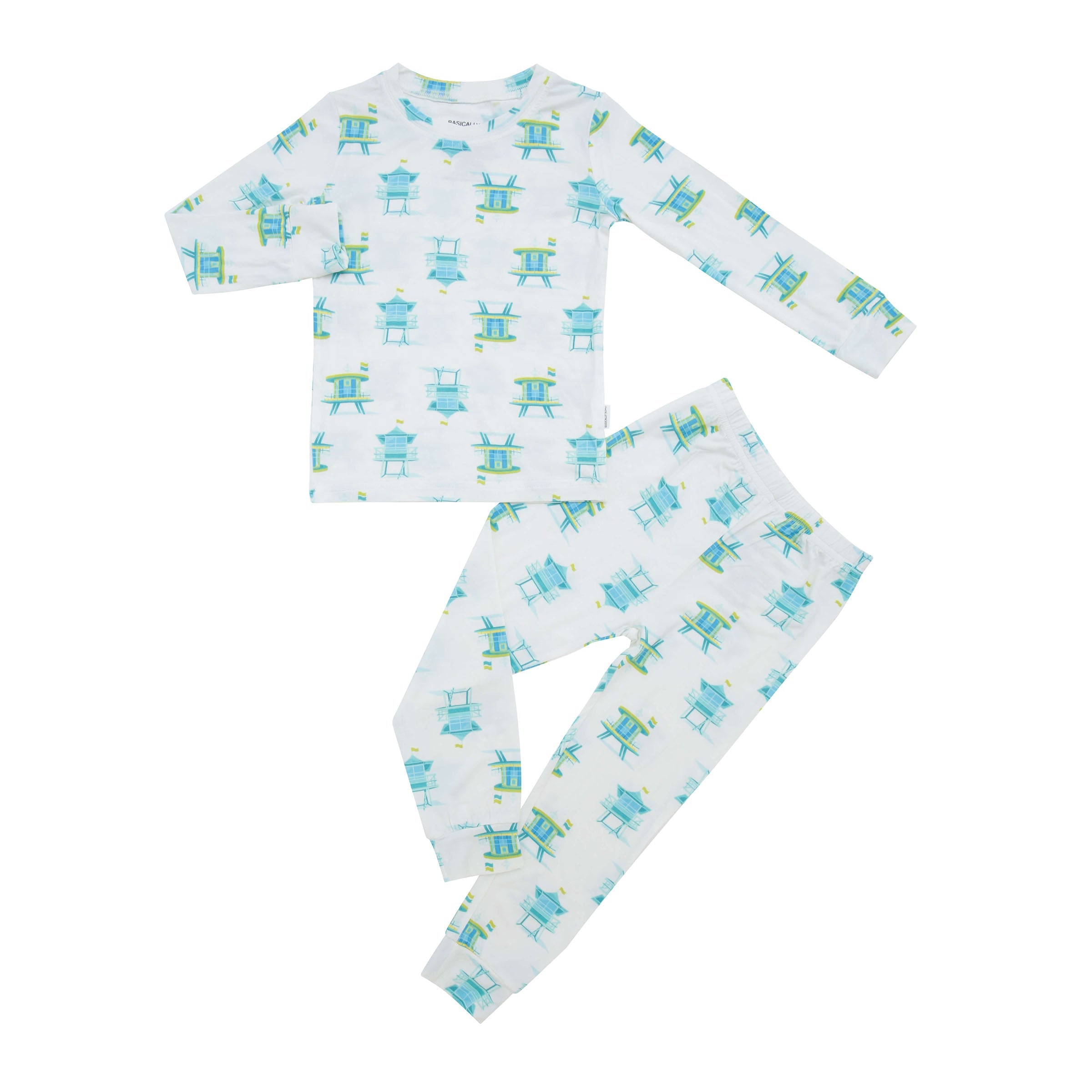 Miami Beach Watch Blue Two-piece Set