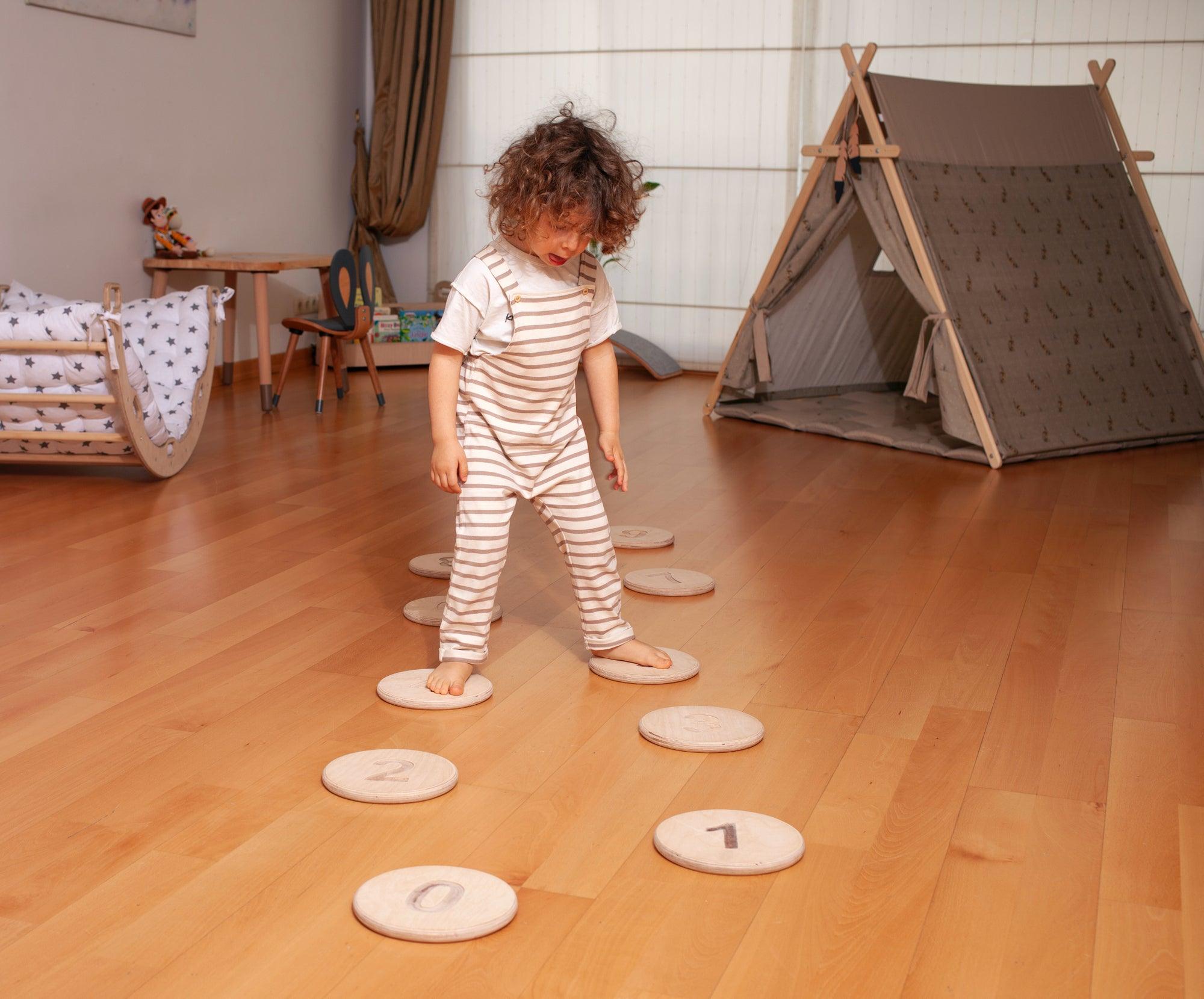 Balance Beam And Stepping Stones Set