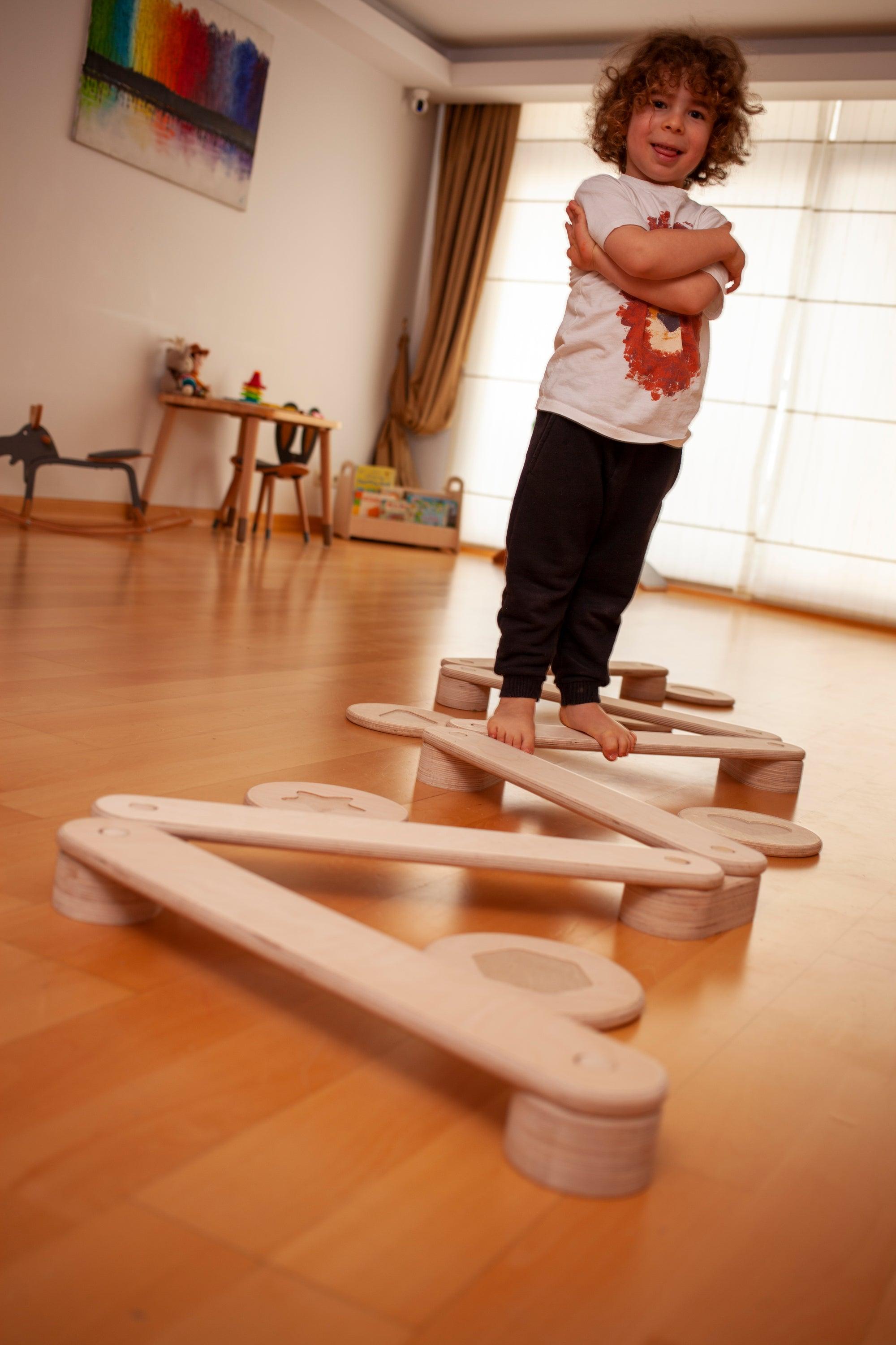 Balance Beam And Stepping Stones Set