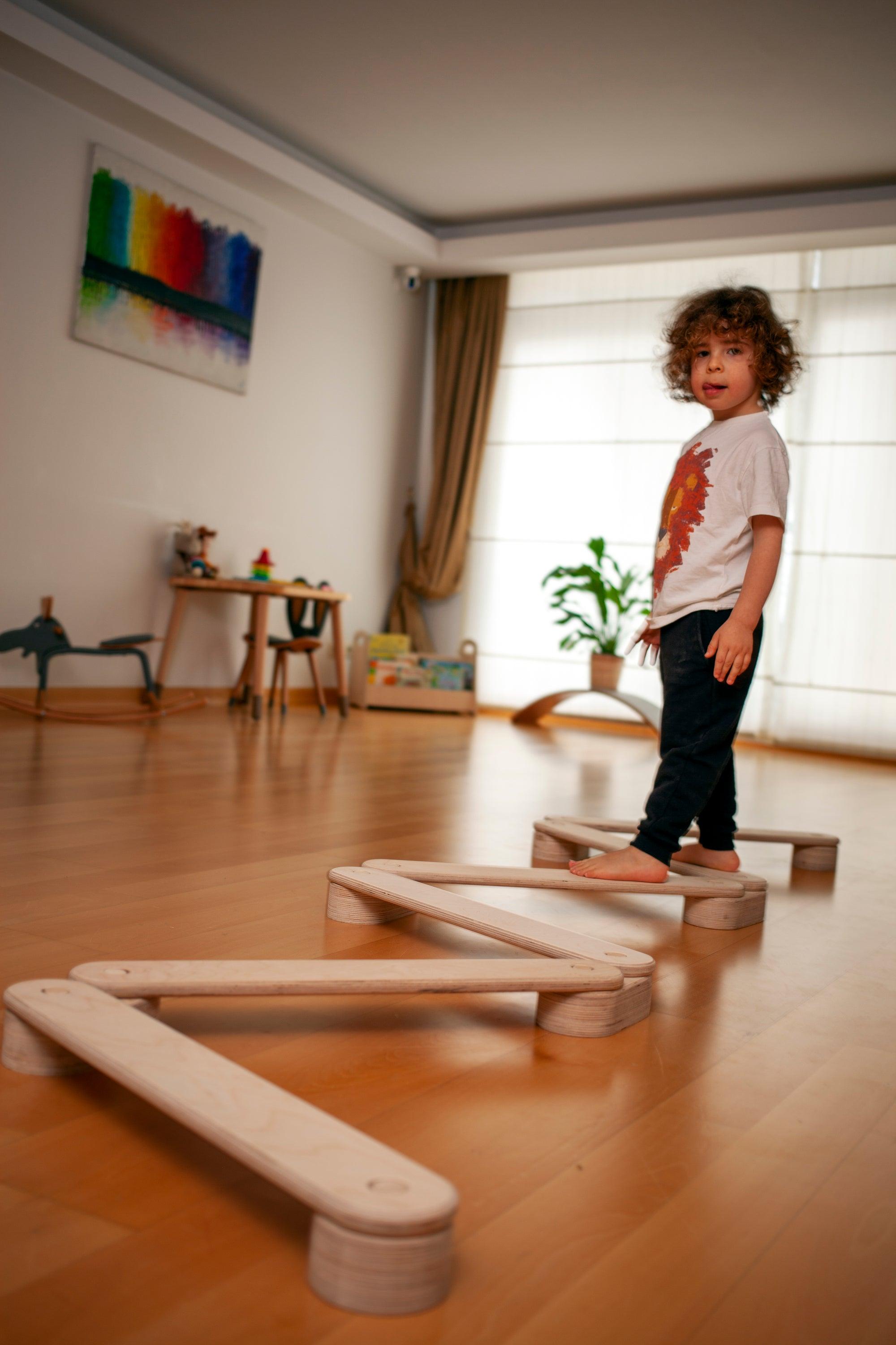 Balance Beam And Stepping Stones Set