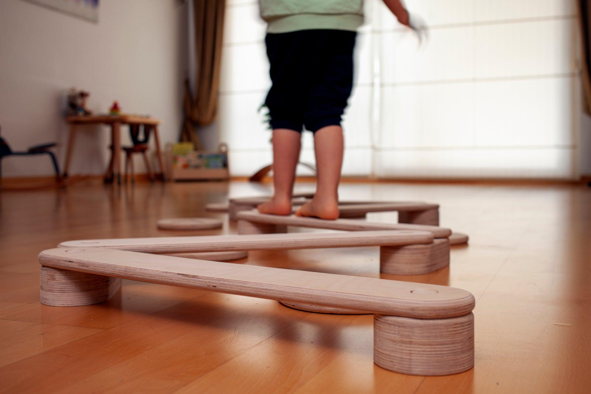 Balance Beam And Stepping Stones Set