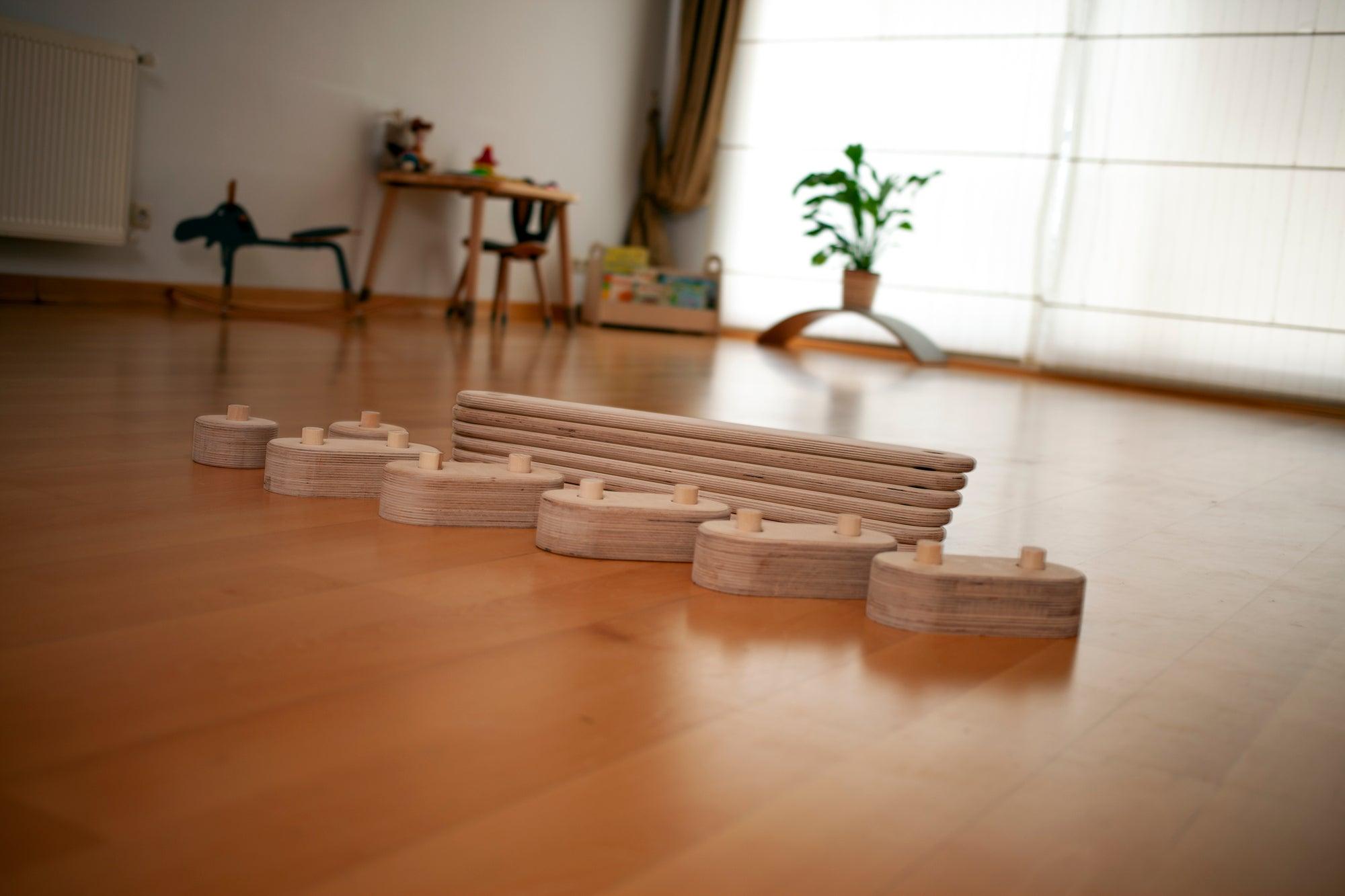 Balance Beam And Stepping Stones Set