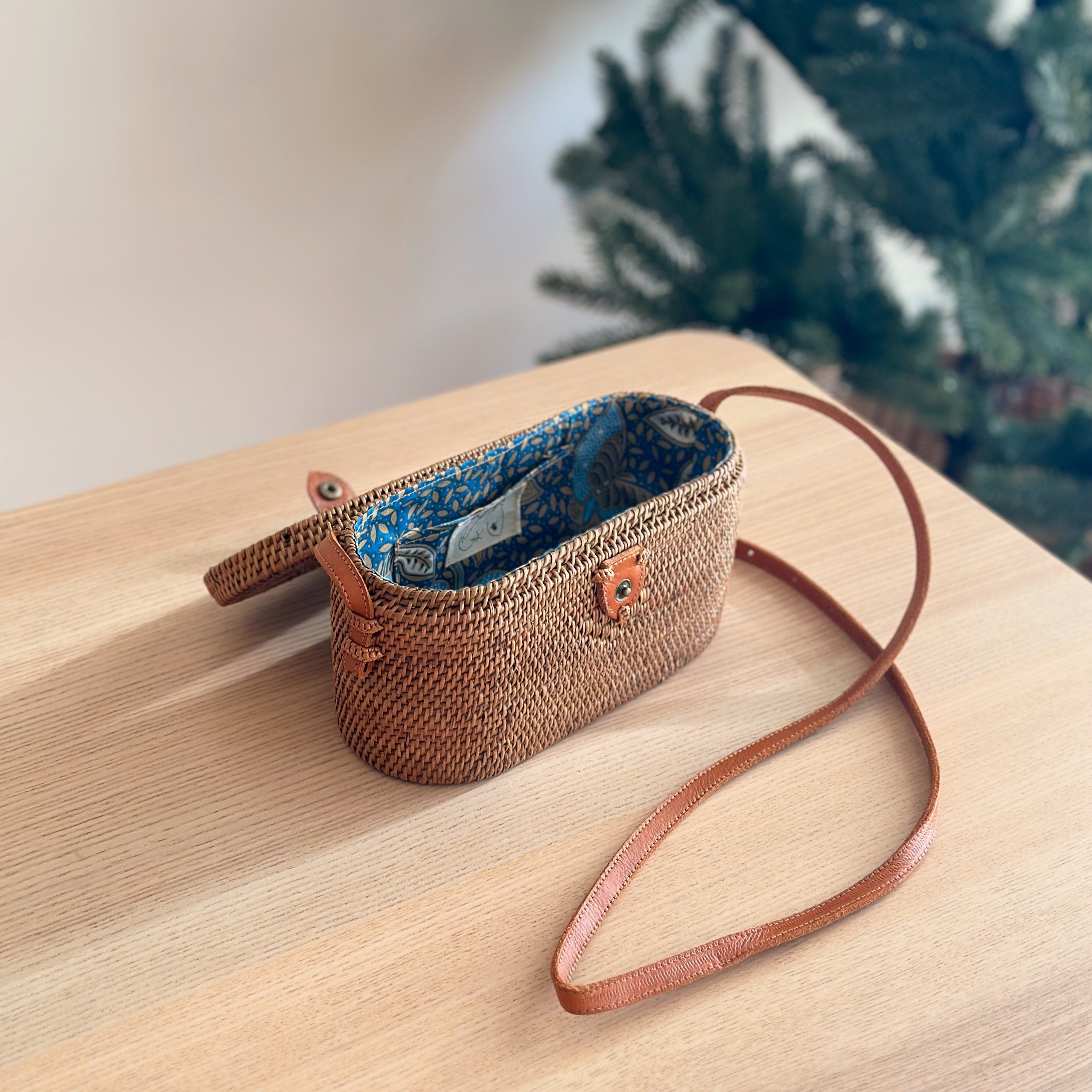 Bali Rattan Crossbody Bag - Sundung