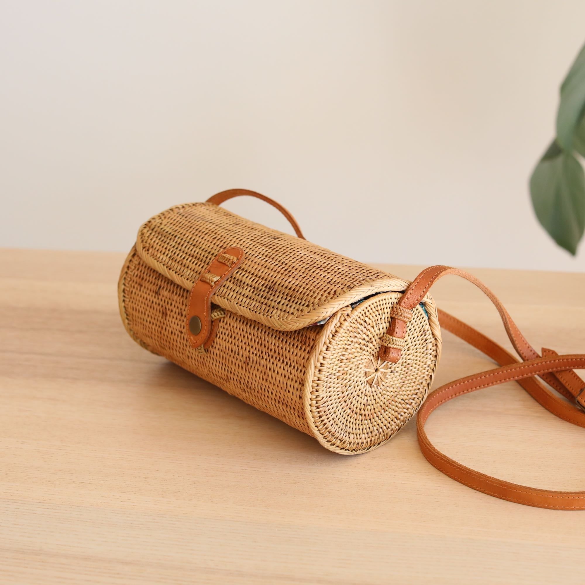 Bali Rattan Crossbody Bag - Tapang