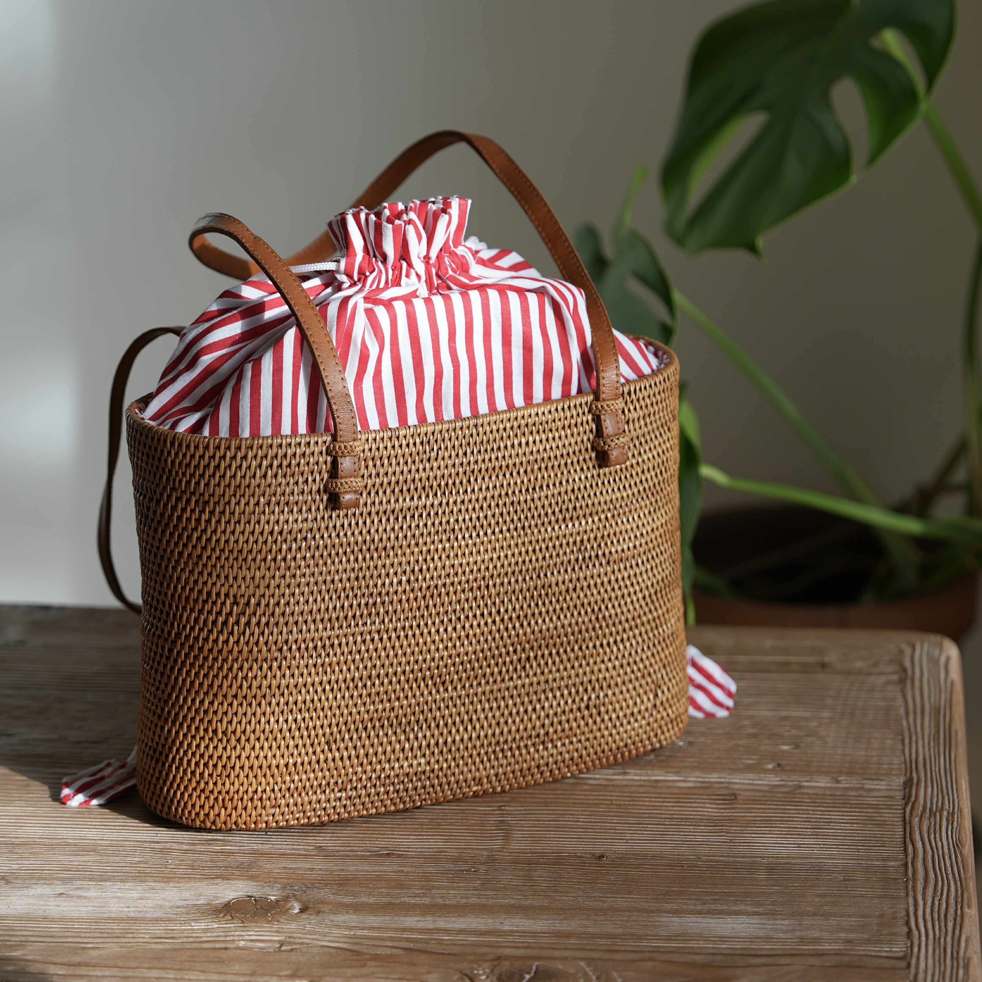 Bali Rattan Tote Bag - Small