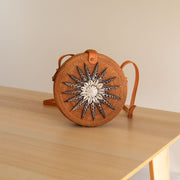 Bali Seashell Rattan Crossbody Bag - Luna