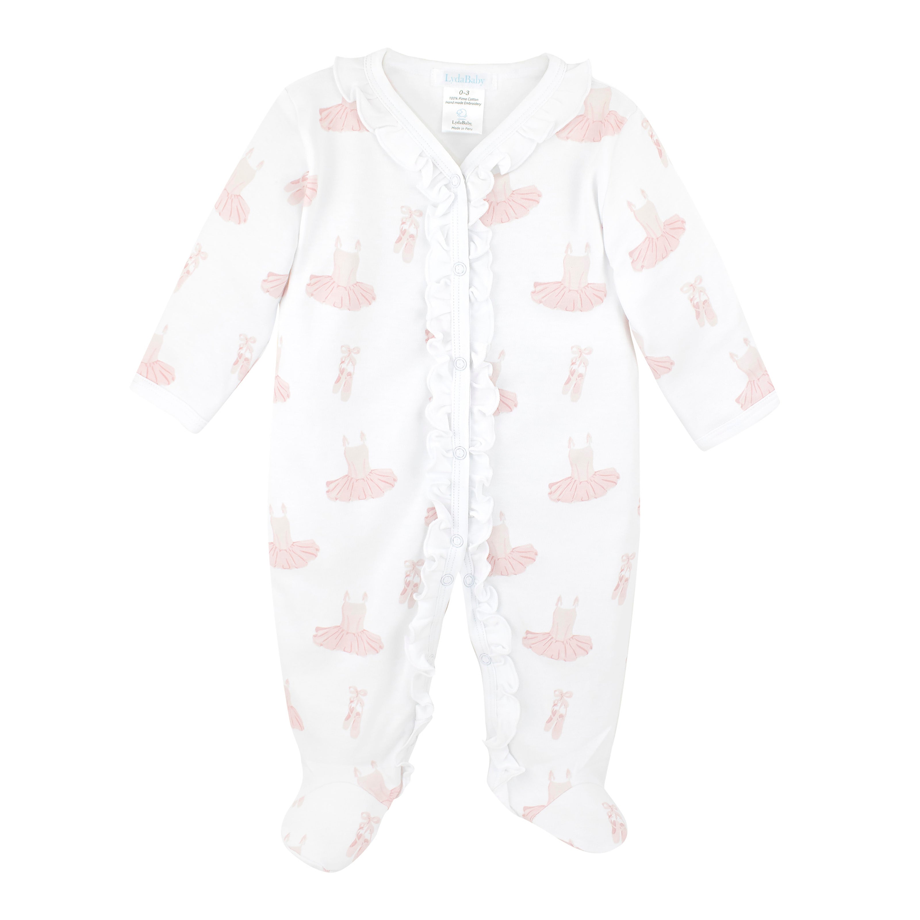 Ballet Tutu Printed Footie | Baby Girl