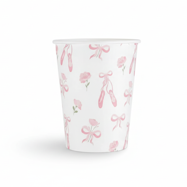 Ballerina Paper Cups 9oz (8 Pack)