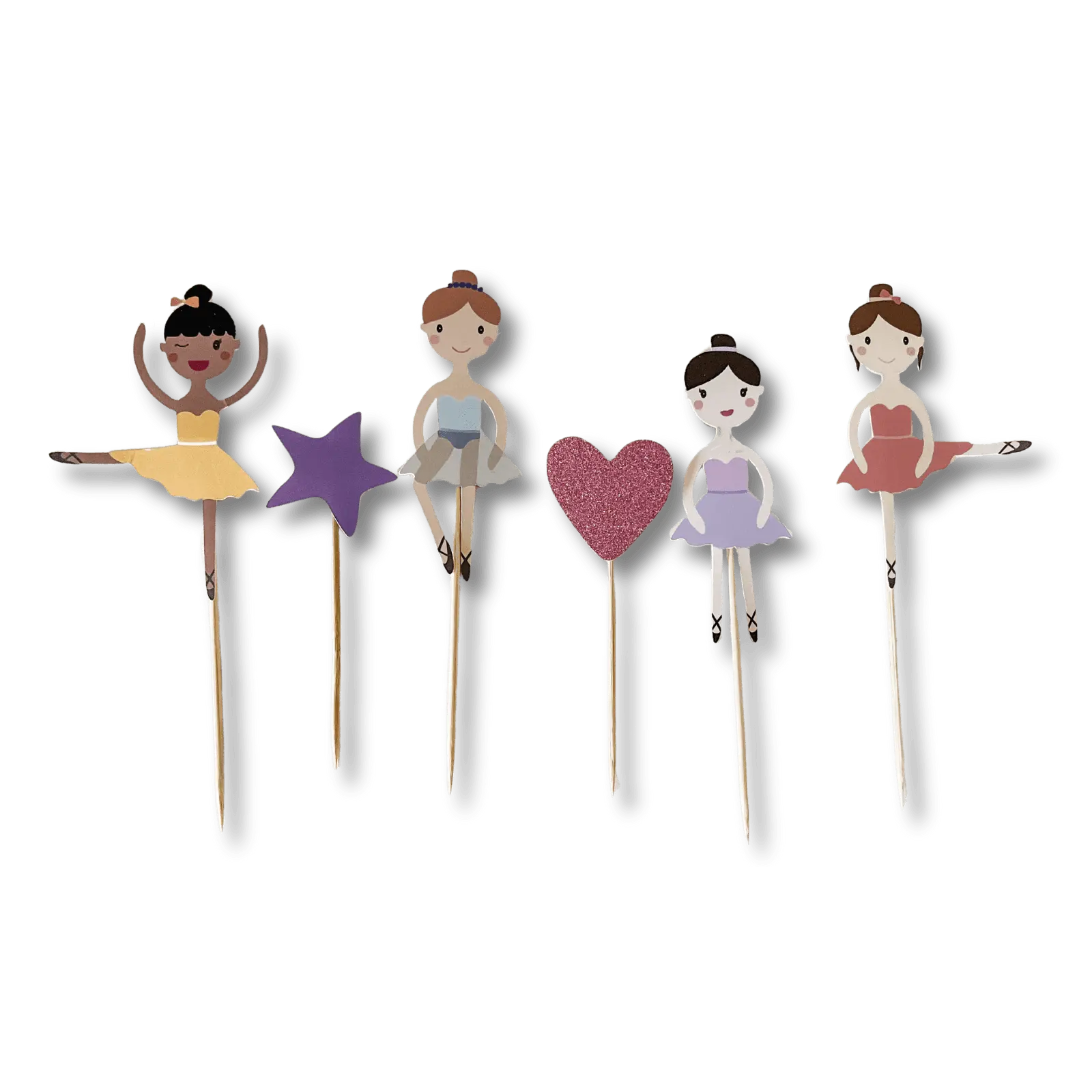 Ballet Cupcake Toppers (8 Per Set)