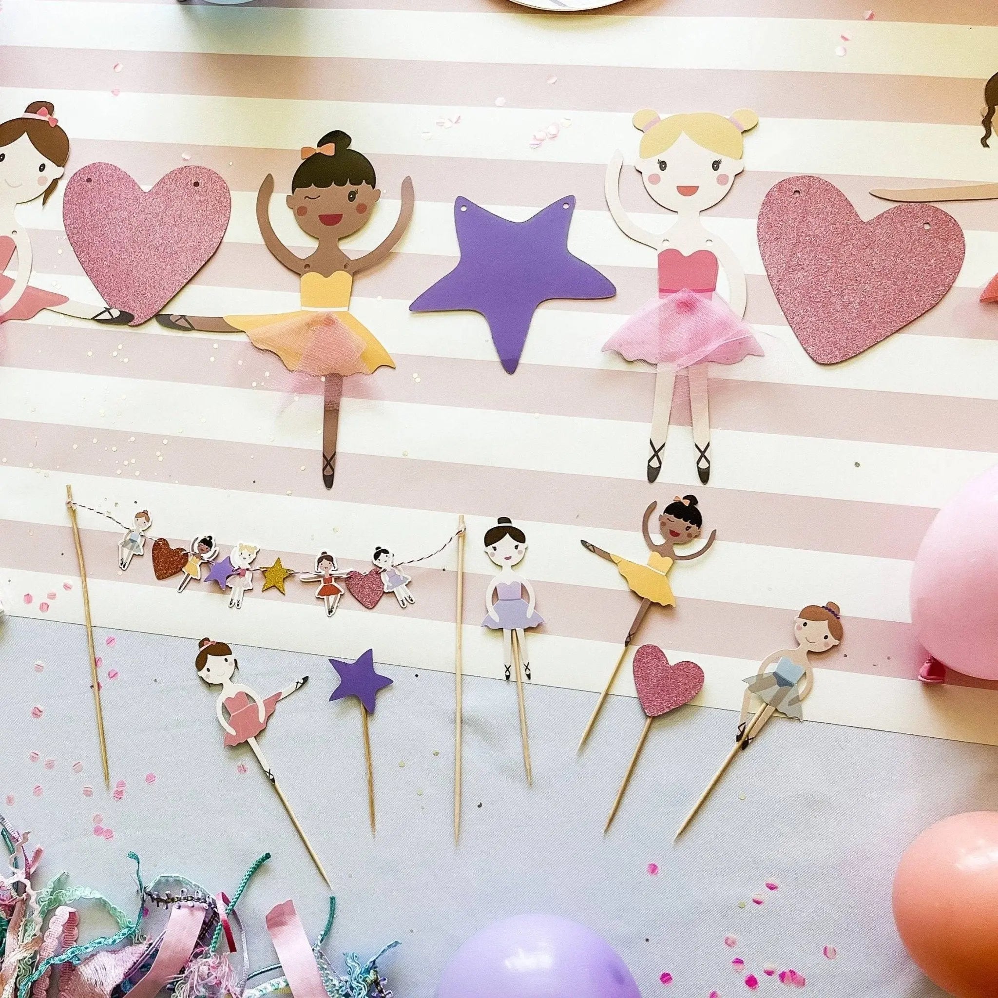 Ballet Cupcake Toppers (8 Per Set)
