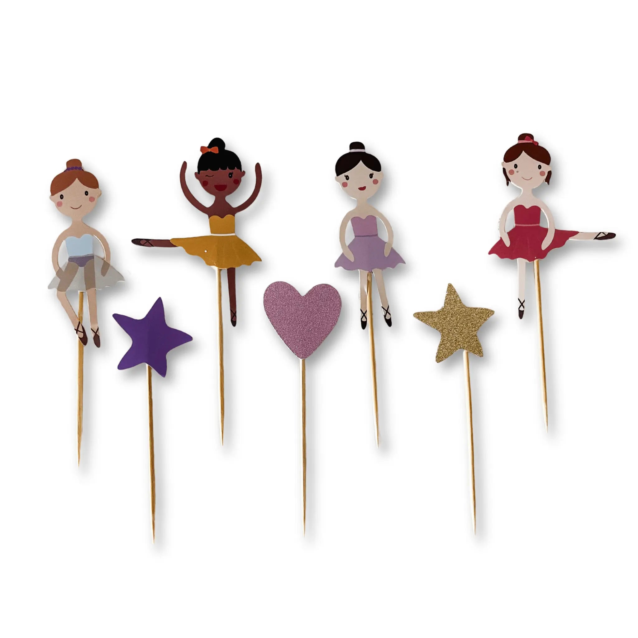 Ballet Cupcake Toppers (8 Per Set)