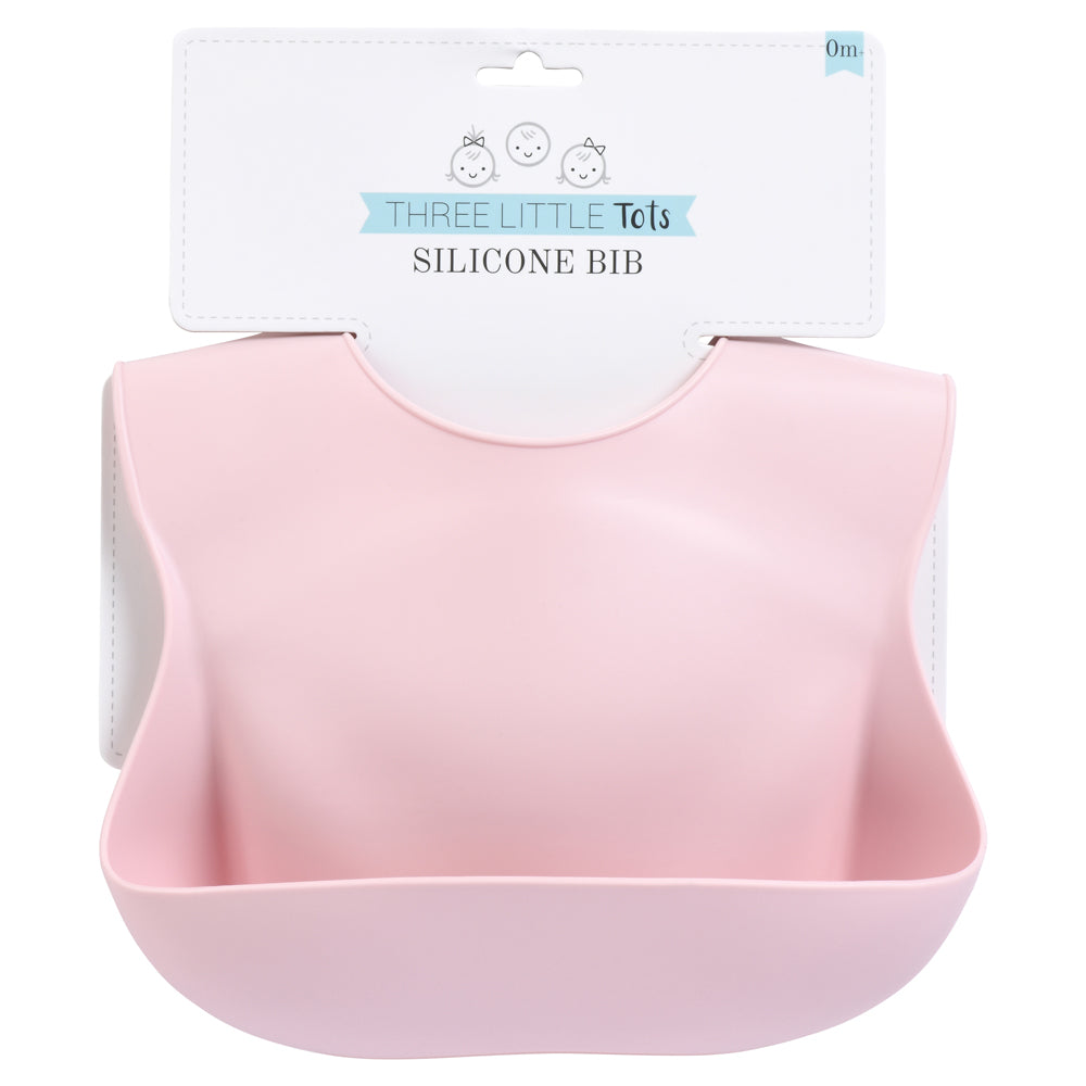Ballet Pink Silicone Bib