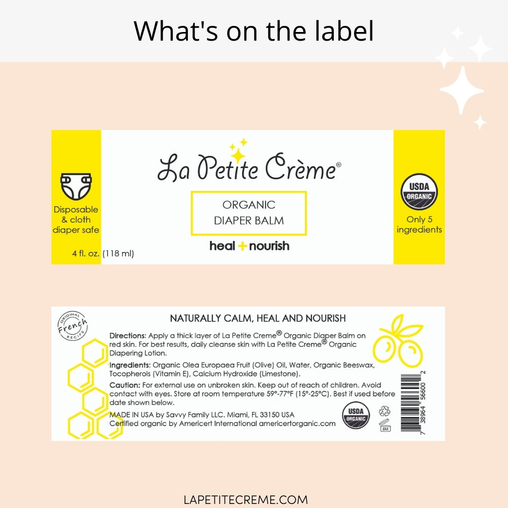 Organic French Diaper Rash Cream - 4 Oz