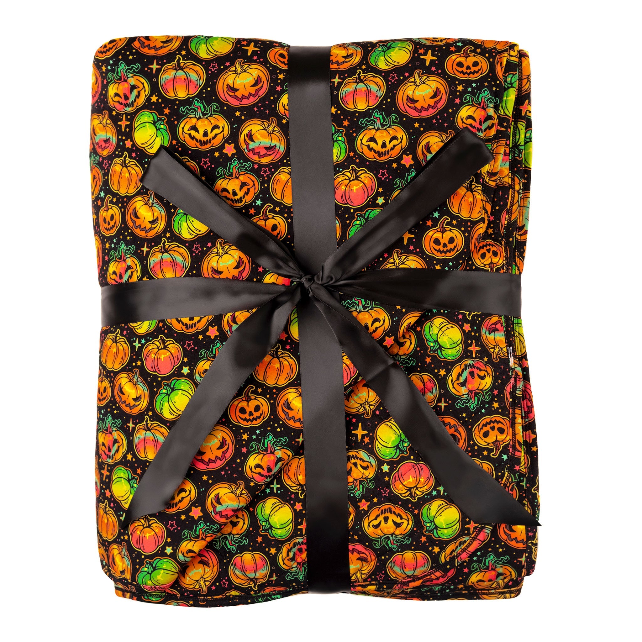 Halloween | Spooky Pumpkins | Quilted Bamboo Adult Blanket