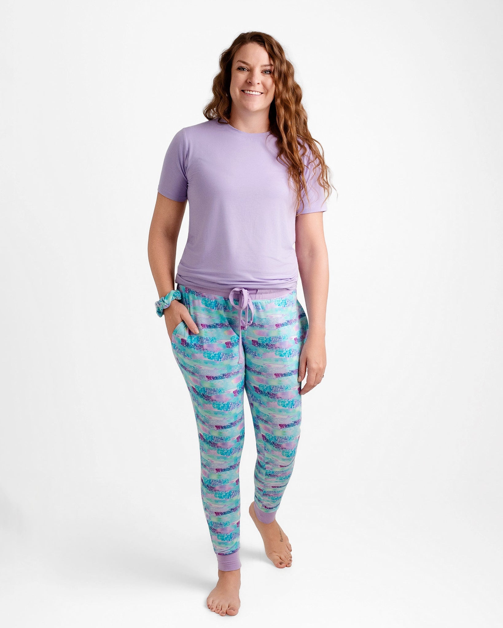 Mermaid Glitter | Women's Bamboo Jogger Pajama Pants